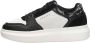 Cruyff Tennis court black white Zwart Leerlook Lage sneakers Dames - Thumbnail 3