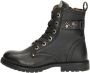 Develab 44366 922 Meisjes Veterboots Zwart - Thumbnail 2