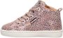 Develab 41602 leren sneakers met dierenprint oudroze Meisjes Leer Hartjes 21 - Thumbnail 3