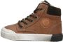 Bruin Tinten 46163 Hoge sneakers Leren Sneaker Jongens Cognac - Thumbnail 3