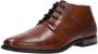 Bugatti Stijlvolle Heren Veterboot in Cognac Brown Heren - Thumbnail 5