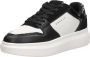 Cruyff Tennis court black white Zwart Leerlook Lage sneakers Dames - Thumbnail 11