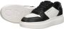 Cruyff Tennis court black white Zwart Leerlook Lage sneakers Dames - Thumbnail 14