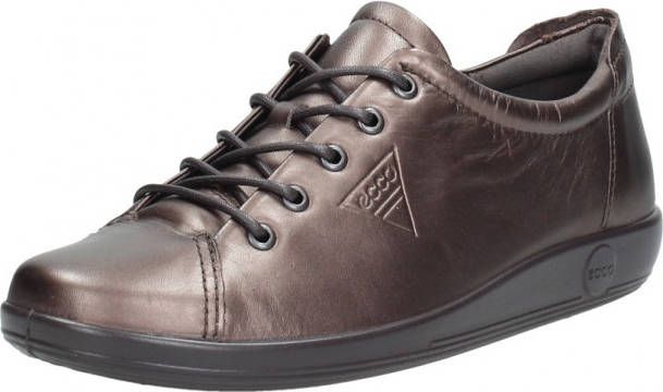 Ecco Bronzen Veterschoenen Soft 20 W Shale