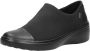 Ecco Soft 7 Wedge W Instapper Dames Zwart - Thumbnail 4