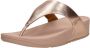 FitFlop Vrouwen Leren Slippers Damesschoenen Teenslipper Lulu toe leather Rose Goud - Thumbnail 9