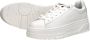 G-Star Modieuze PU Leren Sneaker met Rubberen Plateauzool White Dames - Thumbnail 12