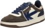 Kaotiko BOSTON PIPING SUEDE NAVY Lage sneakersHeren sneakersVrije tijdsschoenen Blauw - Thumbnail 4