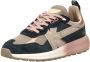 Kaotiko Detroit Faded Woman Sneakers Leren Sneaker Dames Multi - Thumbnail 4