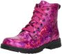 KEQ Veterschoen hoog Veterschoen hoog fuchsia - Thumbnail 4