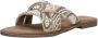 Lazamani Beige Zomer Slipper met Kralenbanden Beige Dames - Thumbnail 14