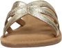 Lazamani Metallic Gouden Leren Slippers Yellow Dames - Thumbnail 11