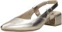 Marco tozzi Metallic Platinum Slingbacks voor dames Beige Dames - Thumbnail 6