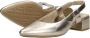 Marco tozzi Metallic Platinum Slingbacks voor dames Beige Dames - Thumbnail 9