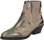 Maruti Tessy Leather Taupe Metalic Bronze Beige Suede Western Dames - Thumbnail 8