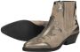 Maruti Tessy Leather Taupe Metalic Bronze Beige Suede Western Dames - Thumbnail 11