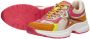 Mexx Loyce Lage sneakers Leren Sneaker Dames Oranje - Thumbnail 15