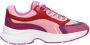 Mexx Lage sneakers Loyce Paars Leer Multicolor Dames - Thumbnail 7