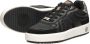 Mexx Zwarte leren sneakers met ponyhair detail Black Dames - Thumbnail 8