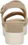 Mustang Sandalen Plat Sandalen Plat beige - Thumbnail 5