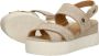 Mustang Sandalen Plat Sandalen Plat beige - Thumbnail 7