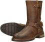 Palpa Bruine Bikerboot met Gouden Gespen Brown Dames - Thumbnail 5