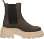 PS Poelman PS. POELMAN Chelsea boots Enkellaarsjes Hak donkerbruin - Thumbnail 3