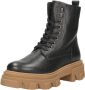 PS Poelman PS. POELMAN Dames veterschoenen Hoog zwart - Thumbnail 2