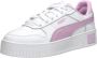 Puma Carina Street leren sneakers wit lila Meisjes Leer Meerkleurig 35.5 - Thumbnail 6