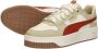 PUMA Carina Street Lux Dames Sneakers Alpine Snow-Mars Red-Toasted Almond - Thumbnail 7