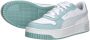 Puma Carina Street leren sneakers wit lichtblauw zilver Meisjes Leer Meerkleurig 28 - Thumbnail 8