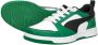 Puma Rebound V6 Lo sneakers wit zwart groen Jongens Meisjes Imitatieleer 35 - Thumbnail 8