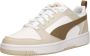 PUMA Rebound v6 Low Unisex Sneakers White-Totally Taupe-Alpine Snow - Thumbnail 4