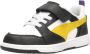 Puma Rebound V6 Lo AC+ Inf sneakers zwart geel wit - Thumbnail 4