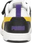 Puma Rebound V6 Lo AC+ Inf sneakers zwart geel wit - Thumbnail 6