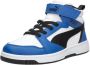 Puma Rebound V6 Mid sneakers wit zwart blauw Jongens Meisjes Imitatieleer 34 - Thumbnail 7