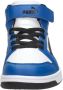 Puma Rebound V6 Mid sneakers wit zwart blauw Jongens Meisjes Imitatieleer 34 - Thumbnail 9