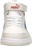 PUMA Rebound V6 Mid AC+ PS Unisex Sneakers White-Vivid Blue-Feather Gray - Thumbnail 5