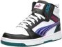 Puma Rebound V6 Mid Bouncy Sky JR Hoge Sneakers Meisjes Wit - Thumbnail 10