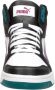 Puma Rebound V6 Mid Bouncy Sky JR Hoge Sneakers Meisjes Wit - Thumbnail 12