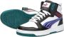 Puma Rebound V6 Mid Bouncy Sky JR Hoge Sneakers Meisjes Wit - Thumbnail 13