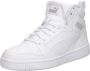 PUMA Rebound V6 Mid Jr Unisex Sneakers White-Cool Light Gray - Thumbnail 3