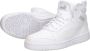 PUMA Rebound V6 Mid Jr Unisex Sneakers White-Cool Light Gray - Thumbnail 4