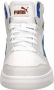 PUMA Rebound V6 Mid Jr Unisex Sneakers White-Vivid Blue-Feather Gray - Thumbnail 9