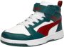 Puma Rebound v6 Mid sneakers groen ecru rood Imitatieleer 28 - Thumbnail 4