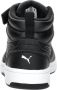 Puma Rebound V6 Mid sneaker zwart wit Imitatieleer 36 Sneakers - Thumbnail 11