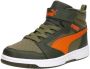 PUMA Rebound V6 Mid WTR AC+ PS Unisex Sneakers Dark Olive-Maple Syrup- Olive - Thumbnail 8