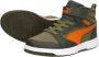 PUMA Rebound V6 Mid WTR AC+ PS Unisex Sneakers Dark Olive-Maple Syrup- Olive - Thumbnail 11