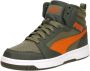 PUMA Rebound V6 Mid WTR Jr Unisex Sneakers Dark Olive-Maple Syrup- Olive - Thumbnail 3