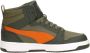 PUMA Rebound V6 Mid WTR Jr Unisex Sneakers Dark Olive-Maple Syrup- Olive - Thumbnail 5